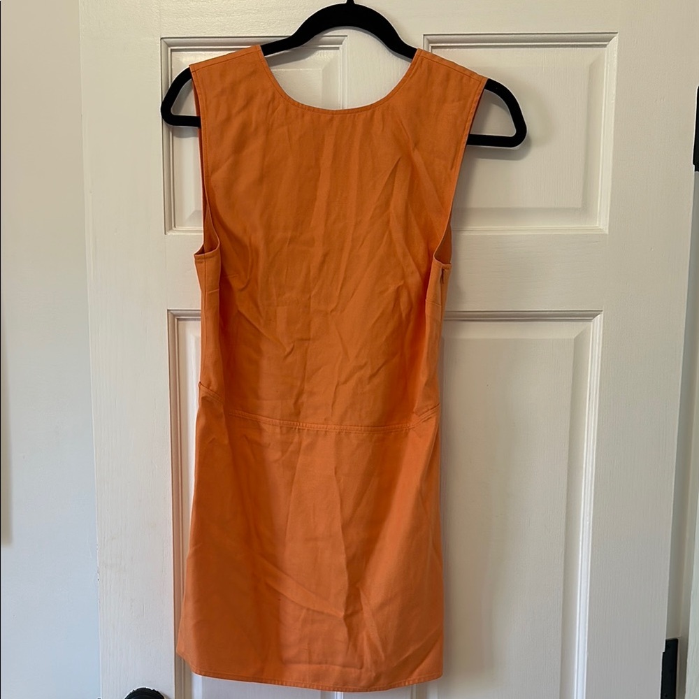 LouLou Studio orange mini dress